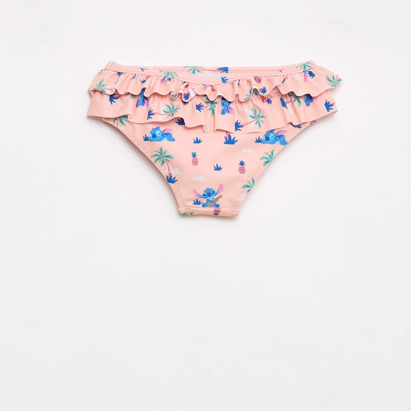 Maillot de bain volanté à motif ORANGE