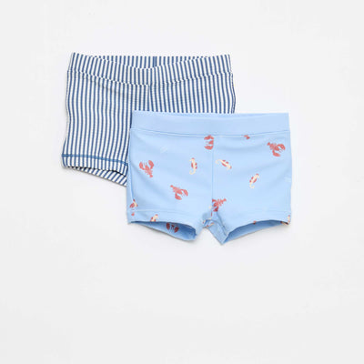 Lot de 2 boxers de bain BLEU