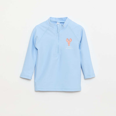 T-shirt de bain à manches longues BLEU