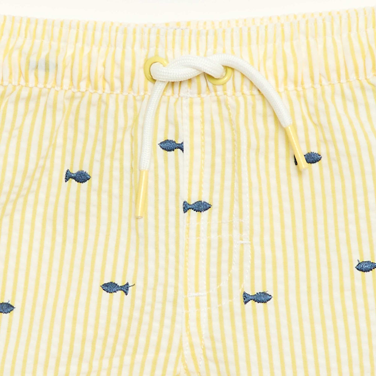 Short de bain à motif JAUNE
