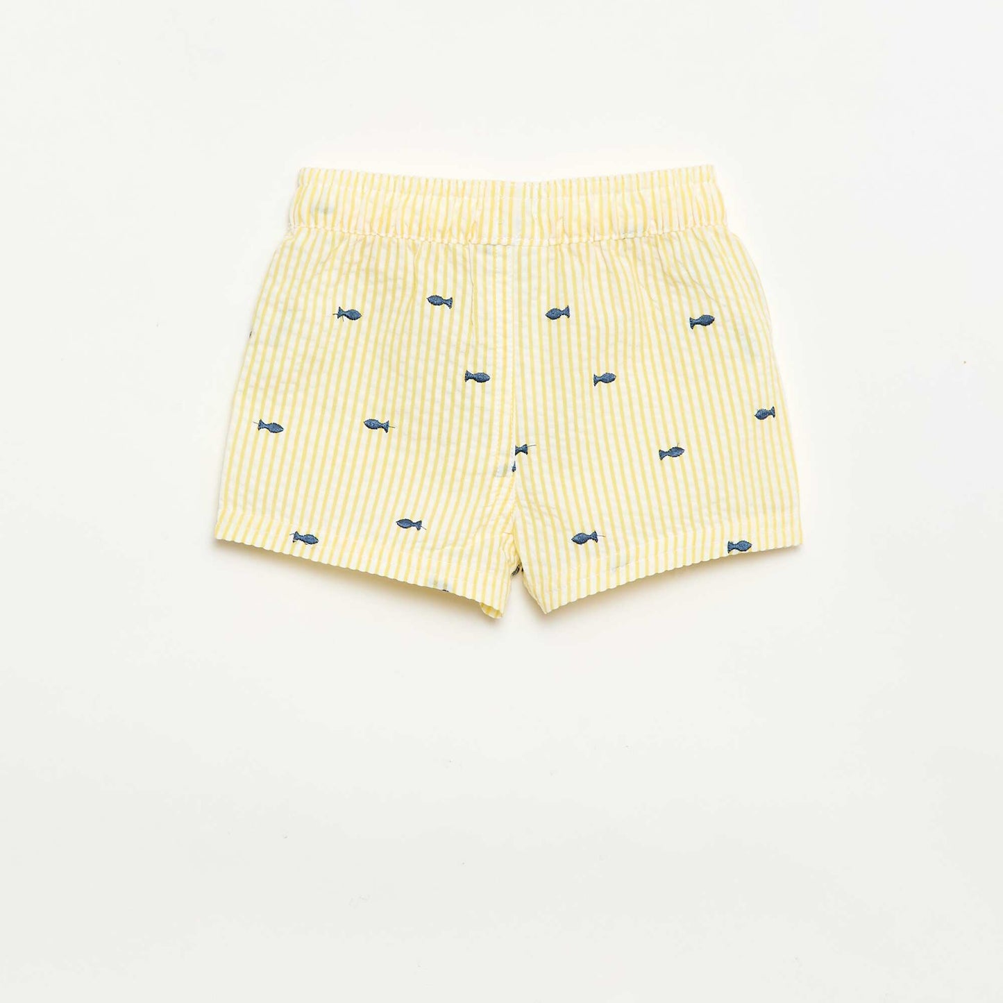 Short de bain à motif JAUNE