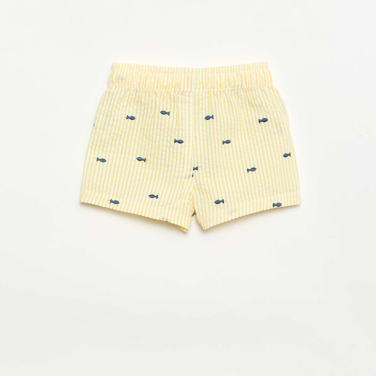 Short de bain à motif JAUNE