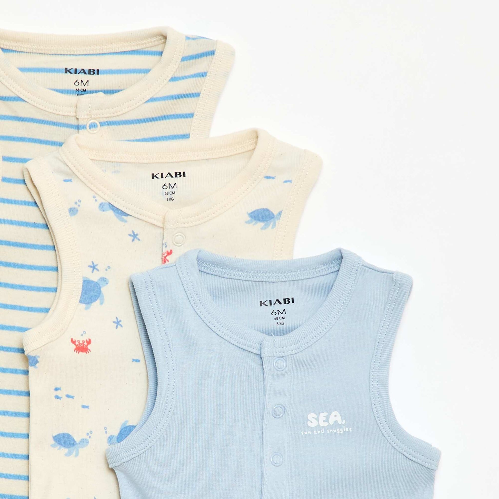 Lot de 3 bodies - 3 pièces BLEU