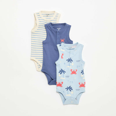Lot de 3 bodies - 3 pièces BLEU