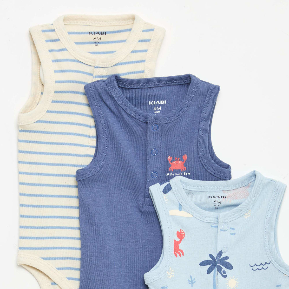 Lot de 3 bodies - 3 pièces BLEU