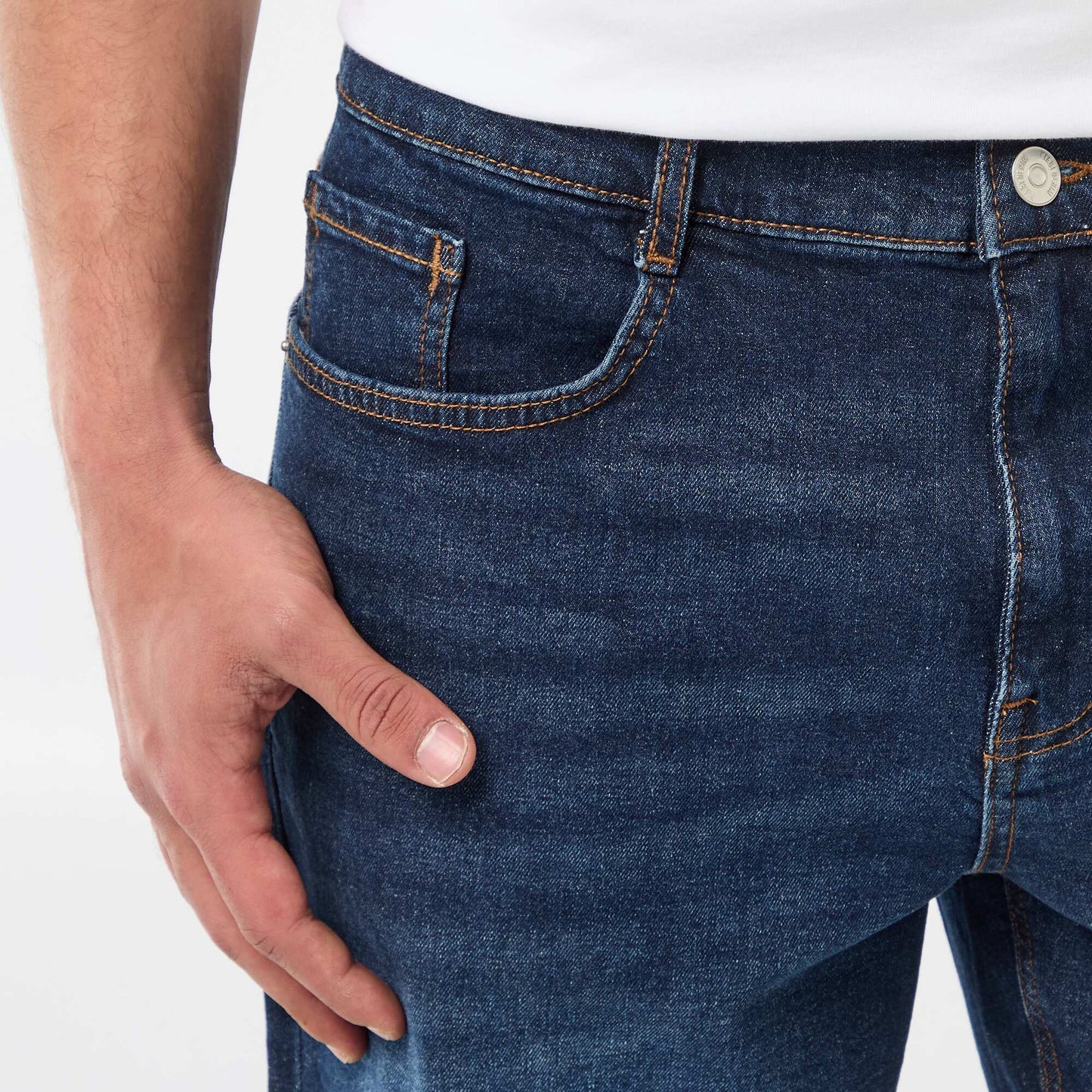 Bermuda en jean slim fit BLEU