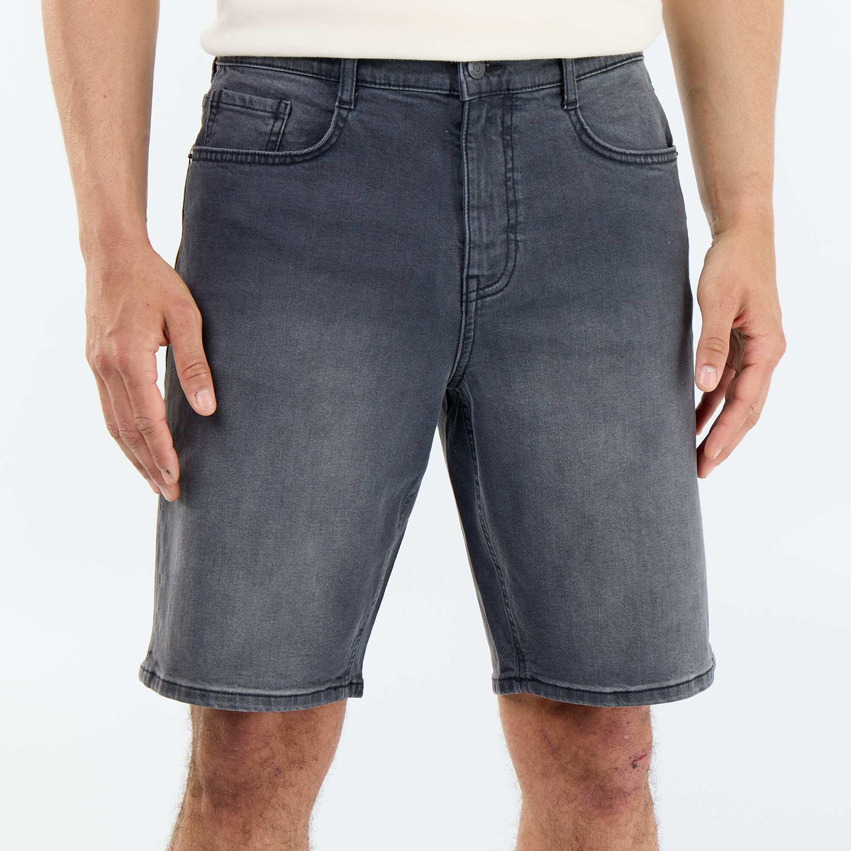 Bermuda en jean slim fit GRIS