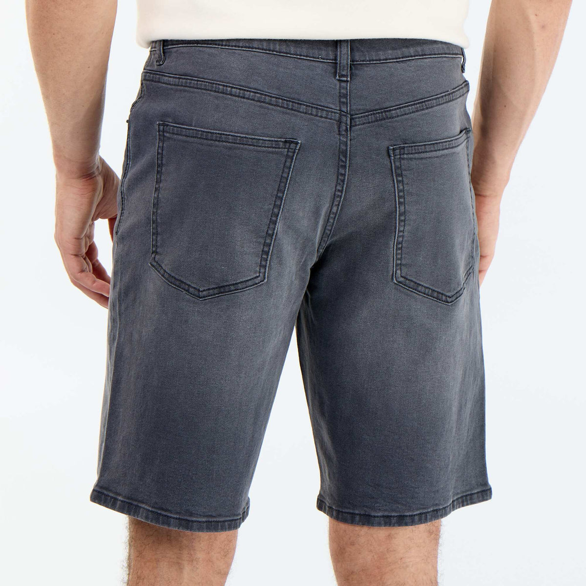 Bermuda en jean slim fit GRIS