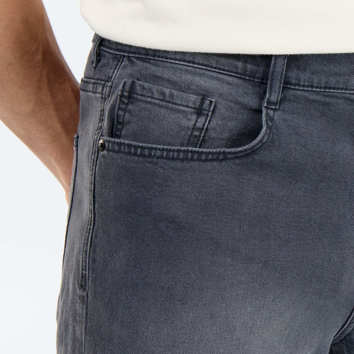 Bermuda en jean slim fit GRIS
