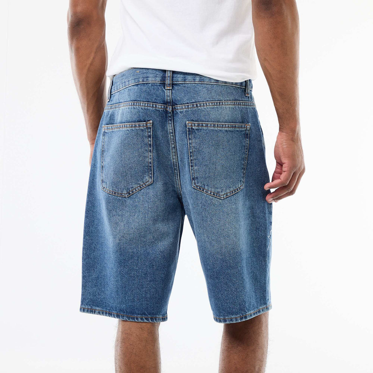 Bermuda en jean BLEU