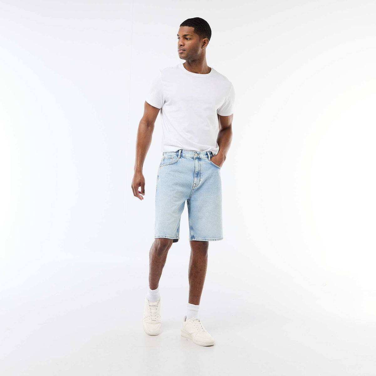 Bermuda en jean BLEU