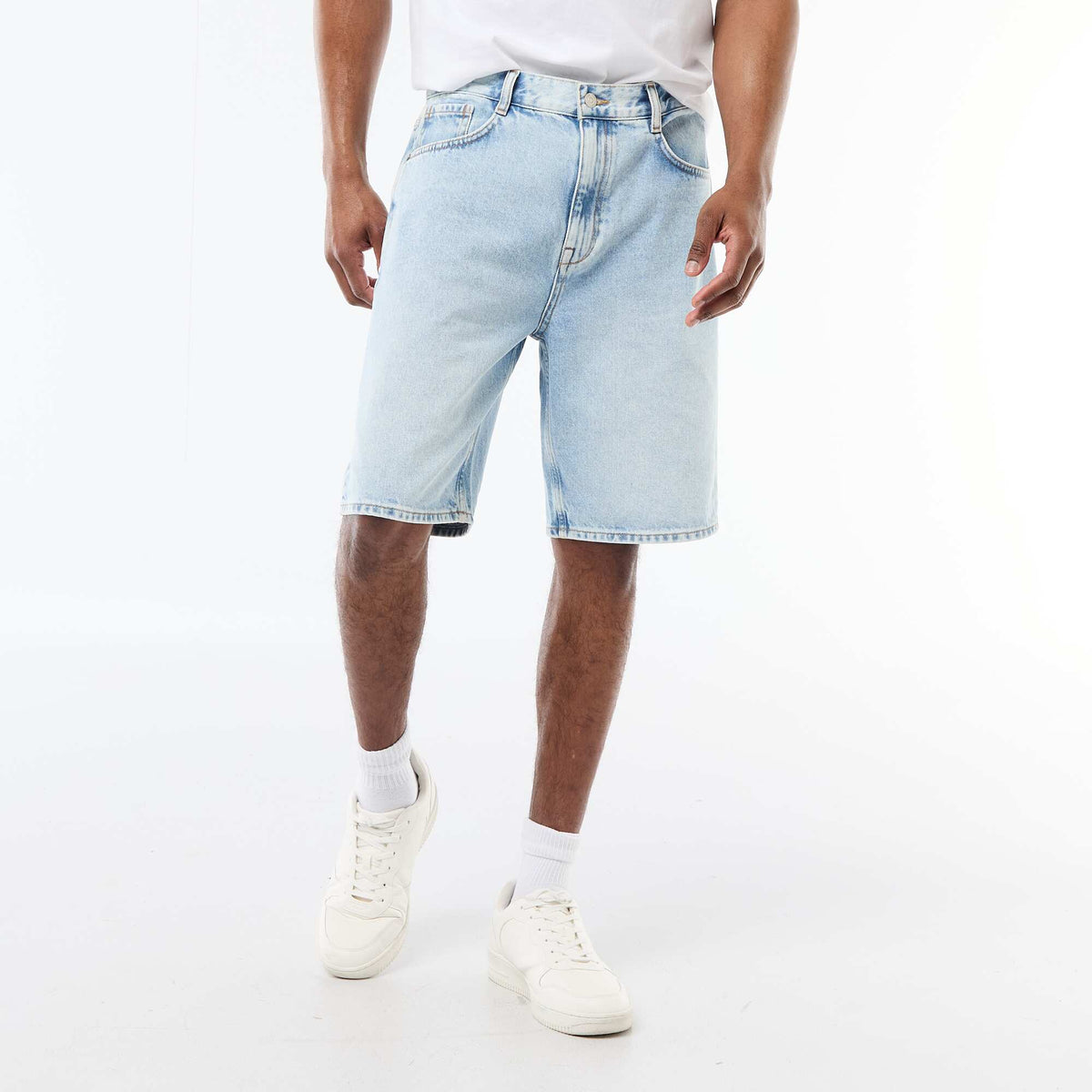 Bermuda en jean BLEU
