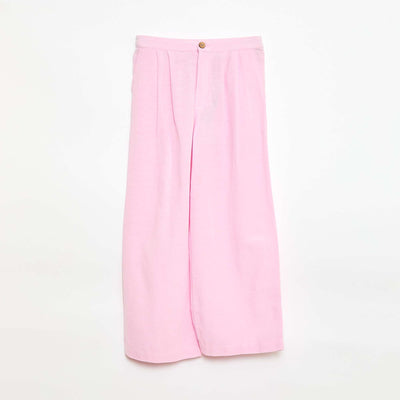 Pantalon large en lin mélangé ROSE