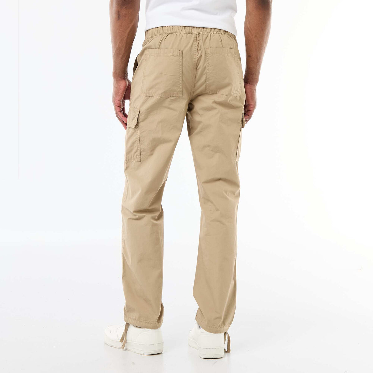 Pantalon multipoche regular fit BEIGE