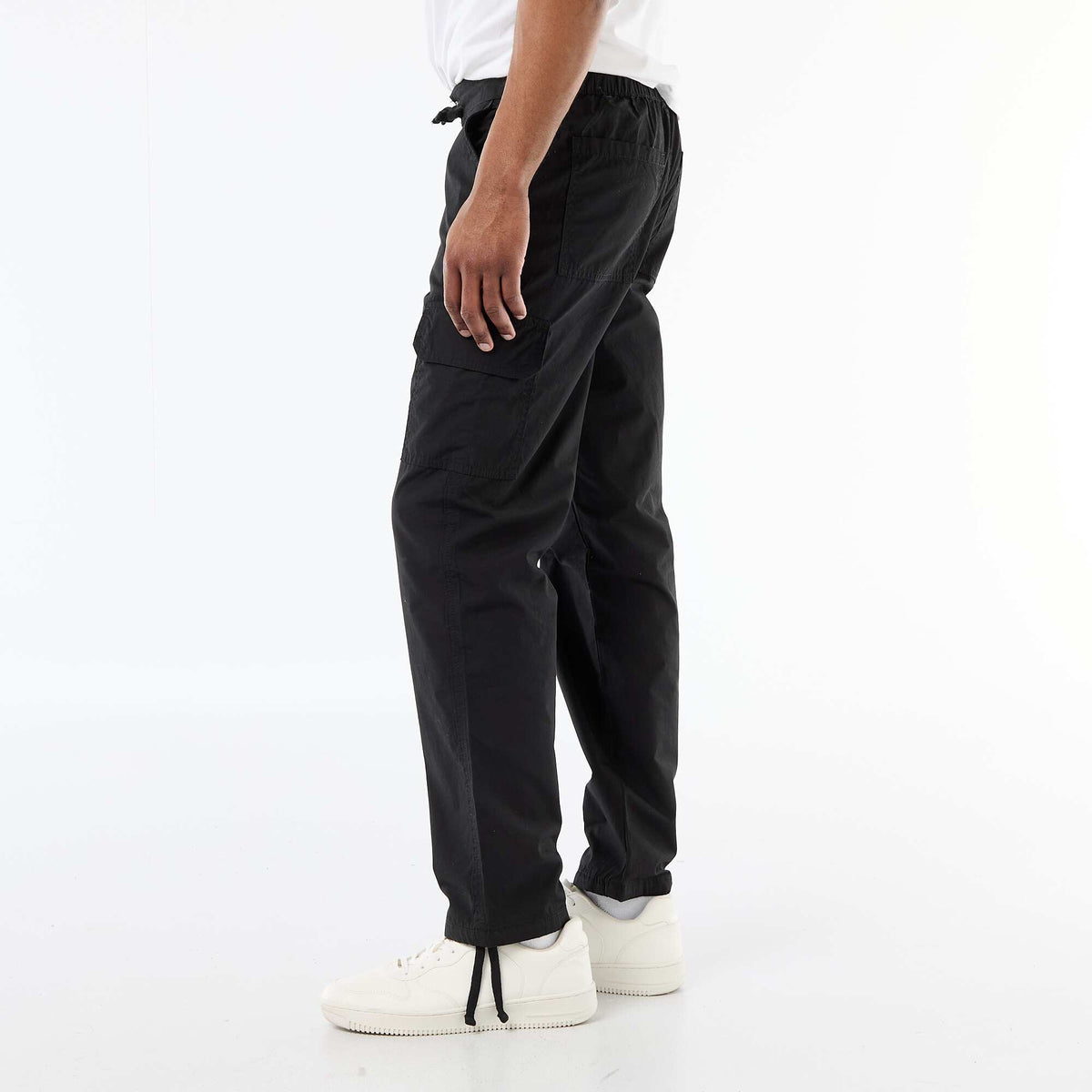 Pantalon multipoche regular fit NOIR