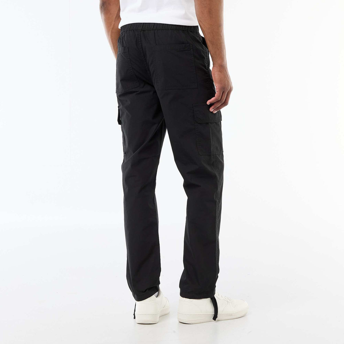 Pantalon multipoche regular fit NOIR