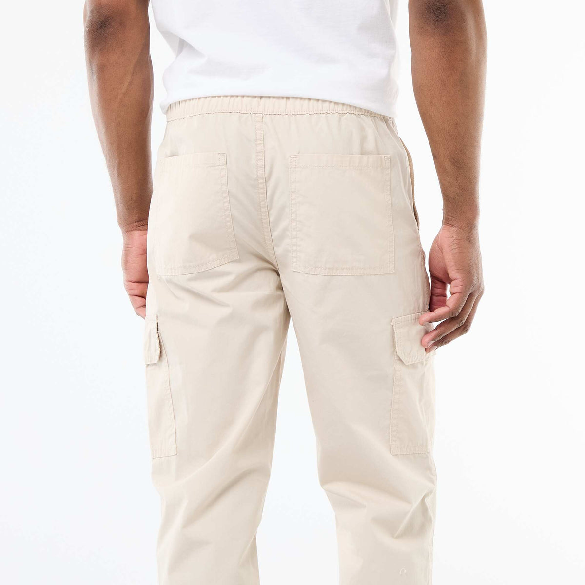 Pantalon multipoche regular fit GRIS