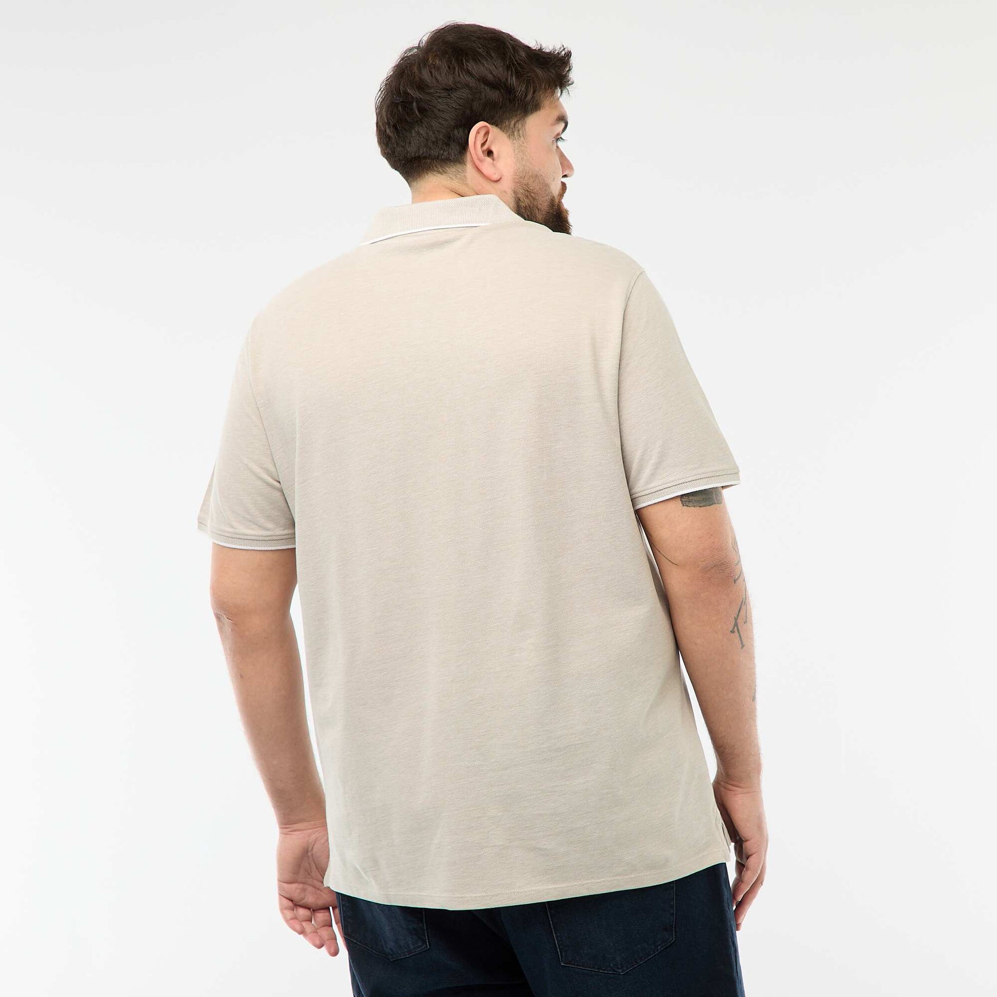 Polo coupe regular BEIGE