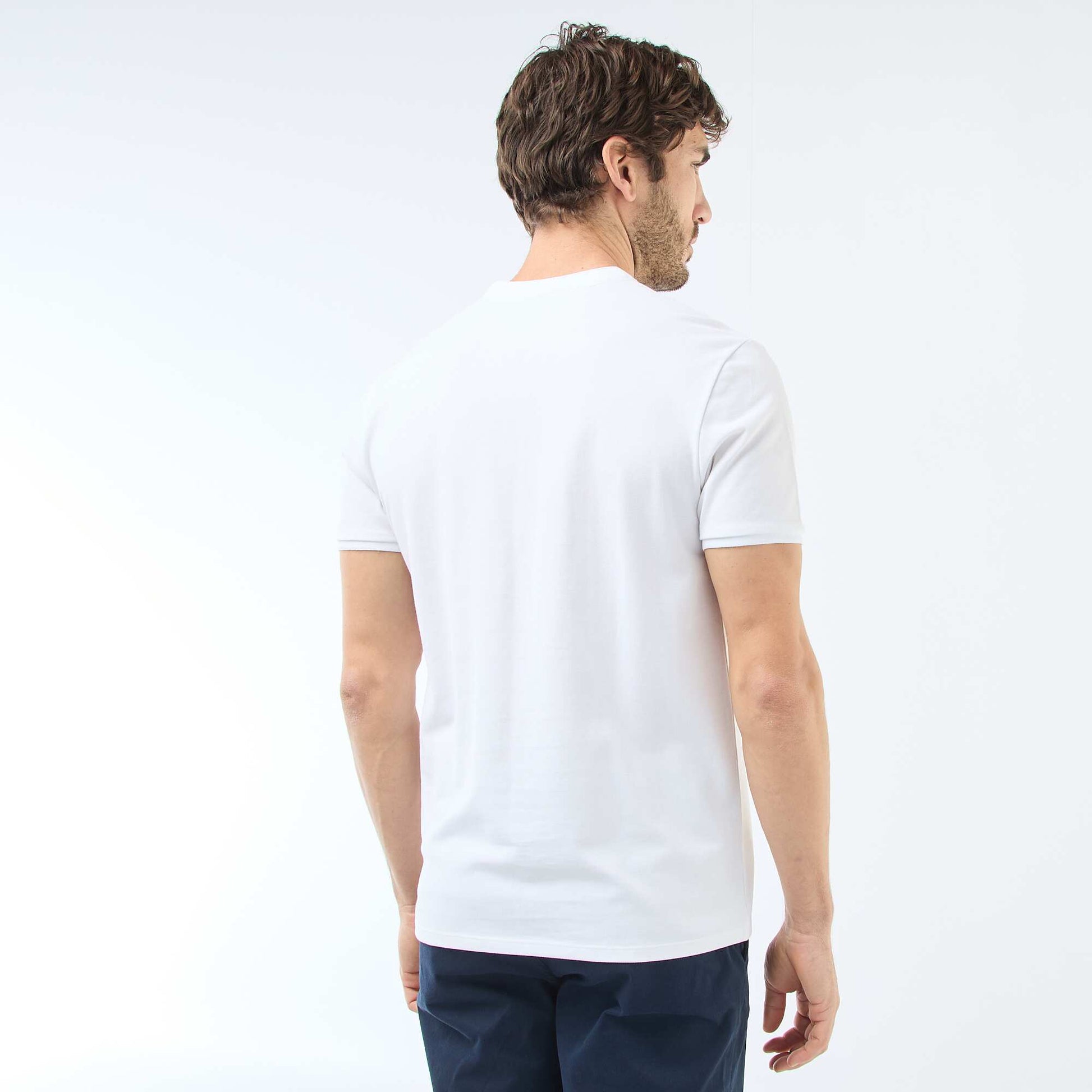 Polo col mao BLANC