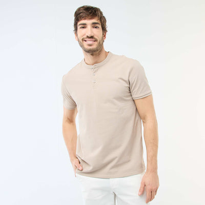 Polo col mao BEIGE