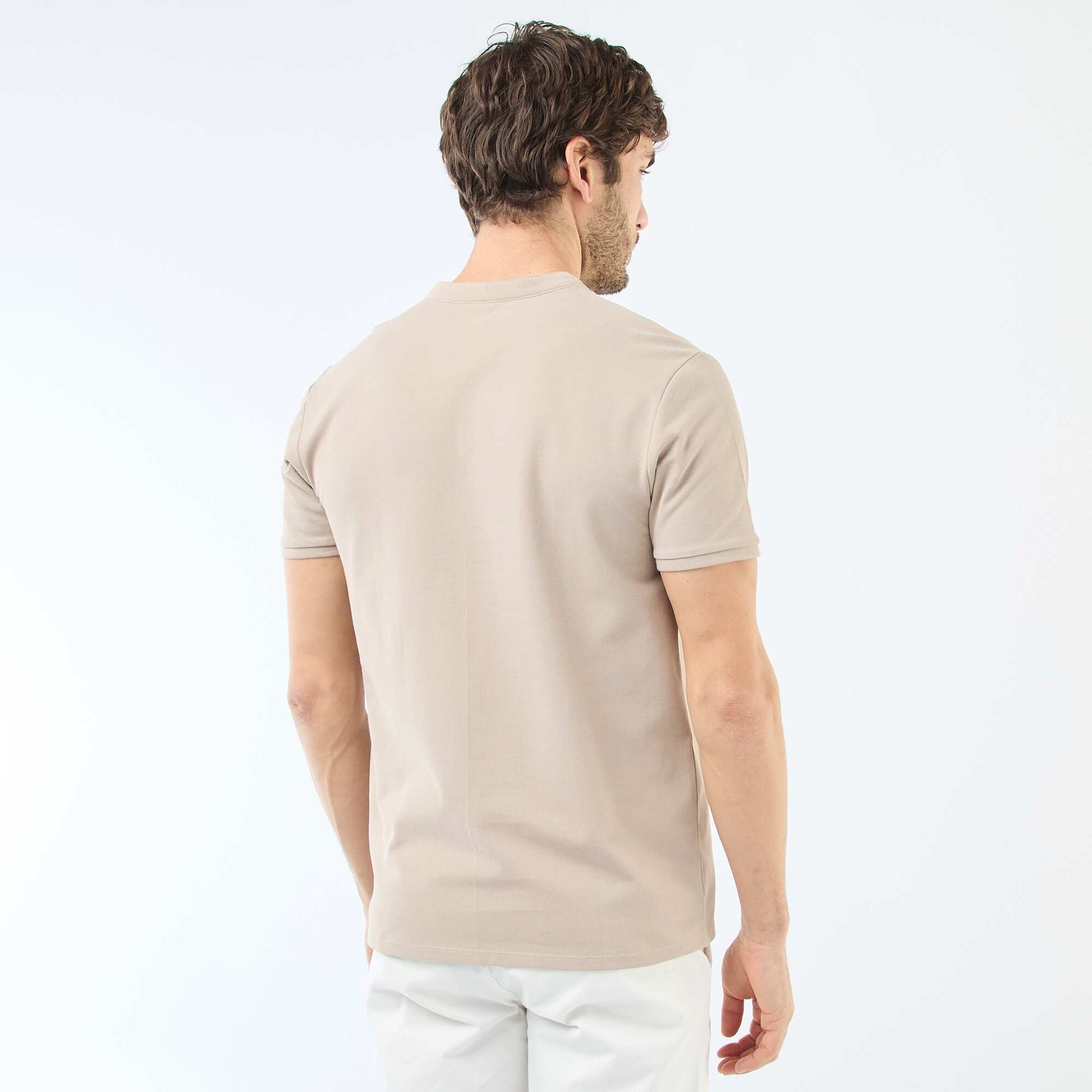 Polo col mao BEIGE