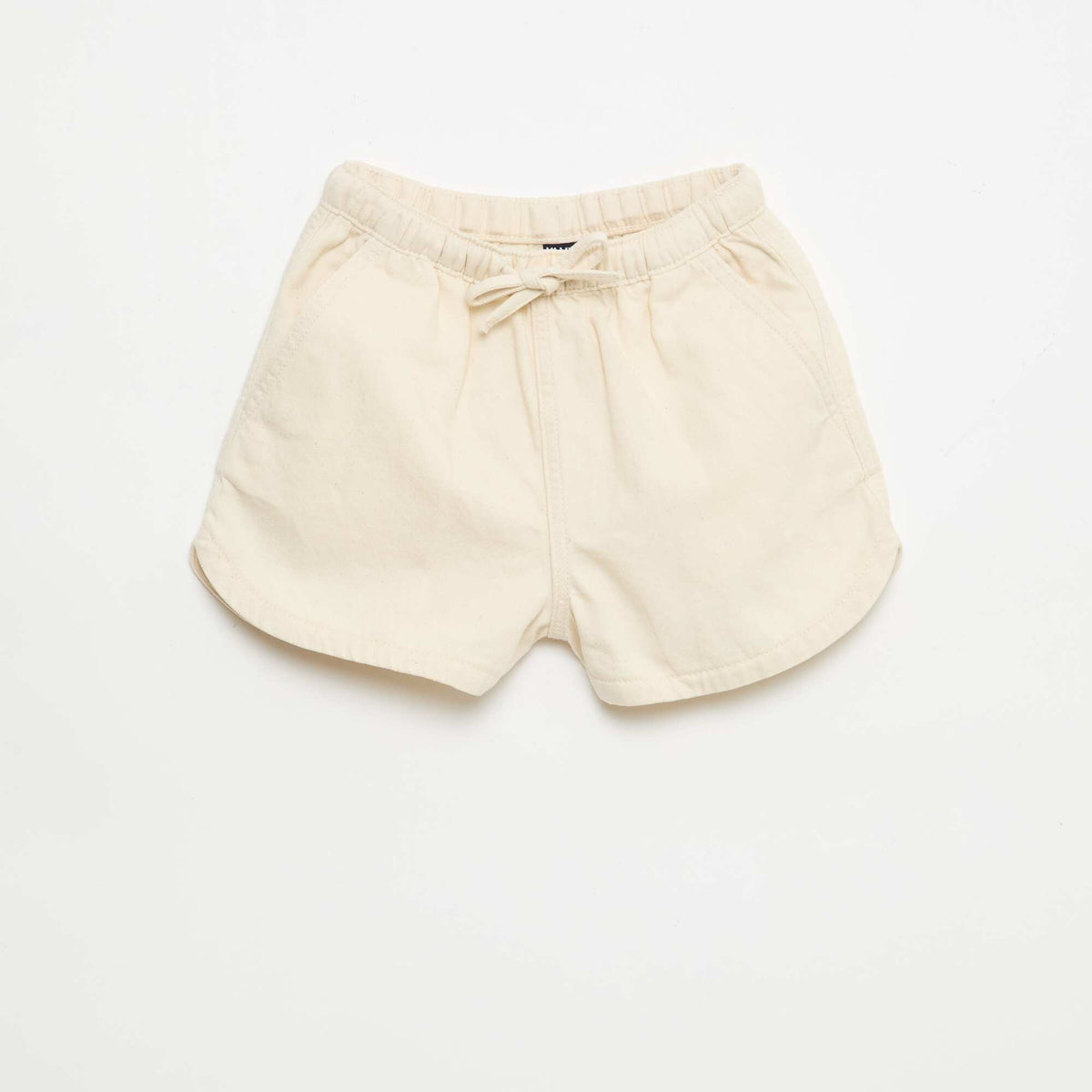 Short en  denim léger BLANC