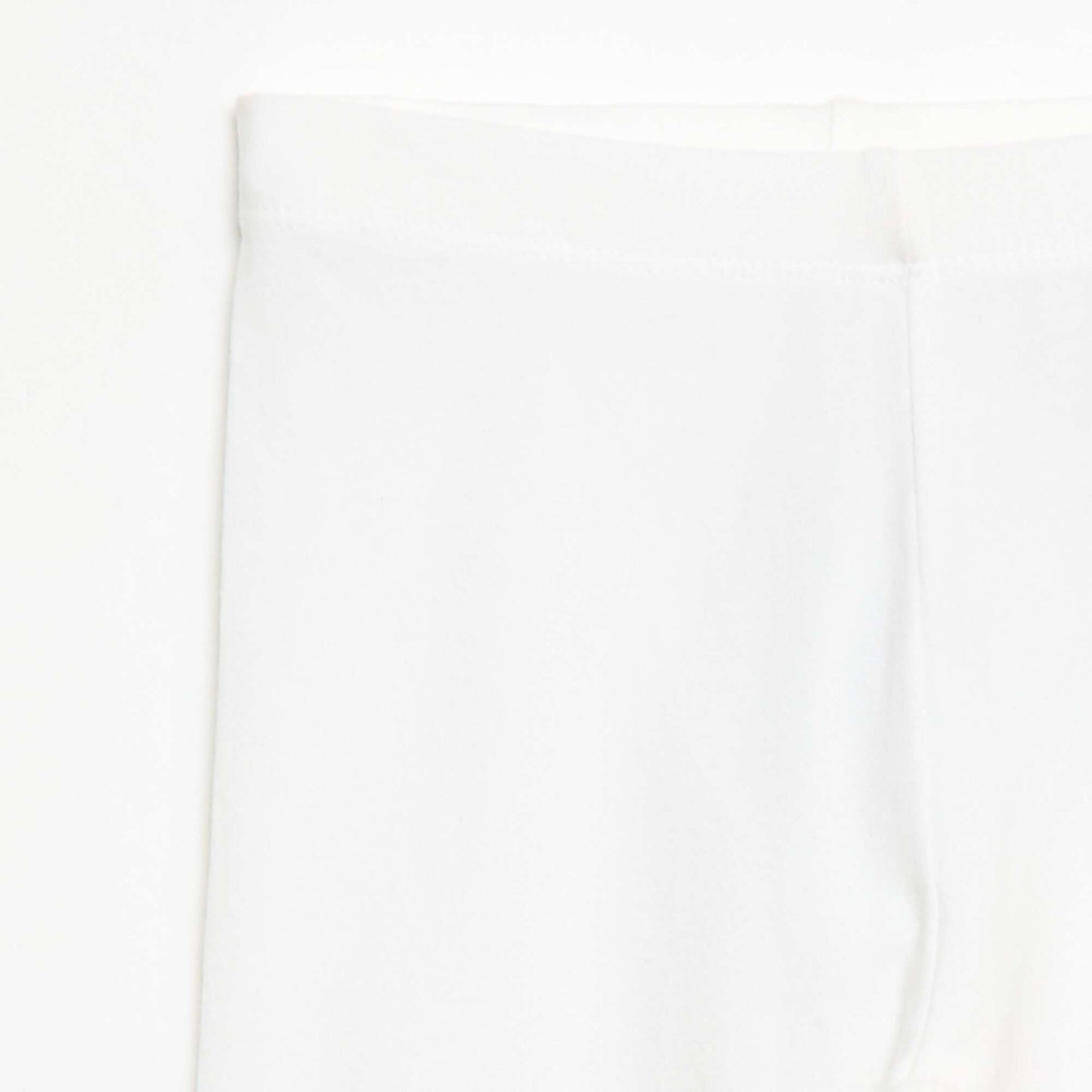 Legging court uni BLANC