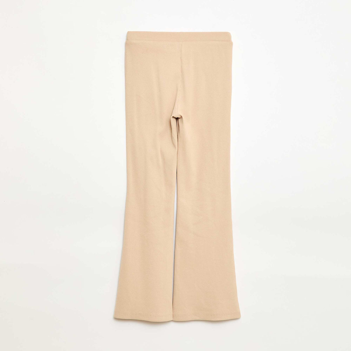 Legging flare côtelé BEIGE