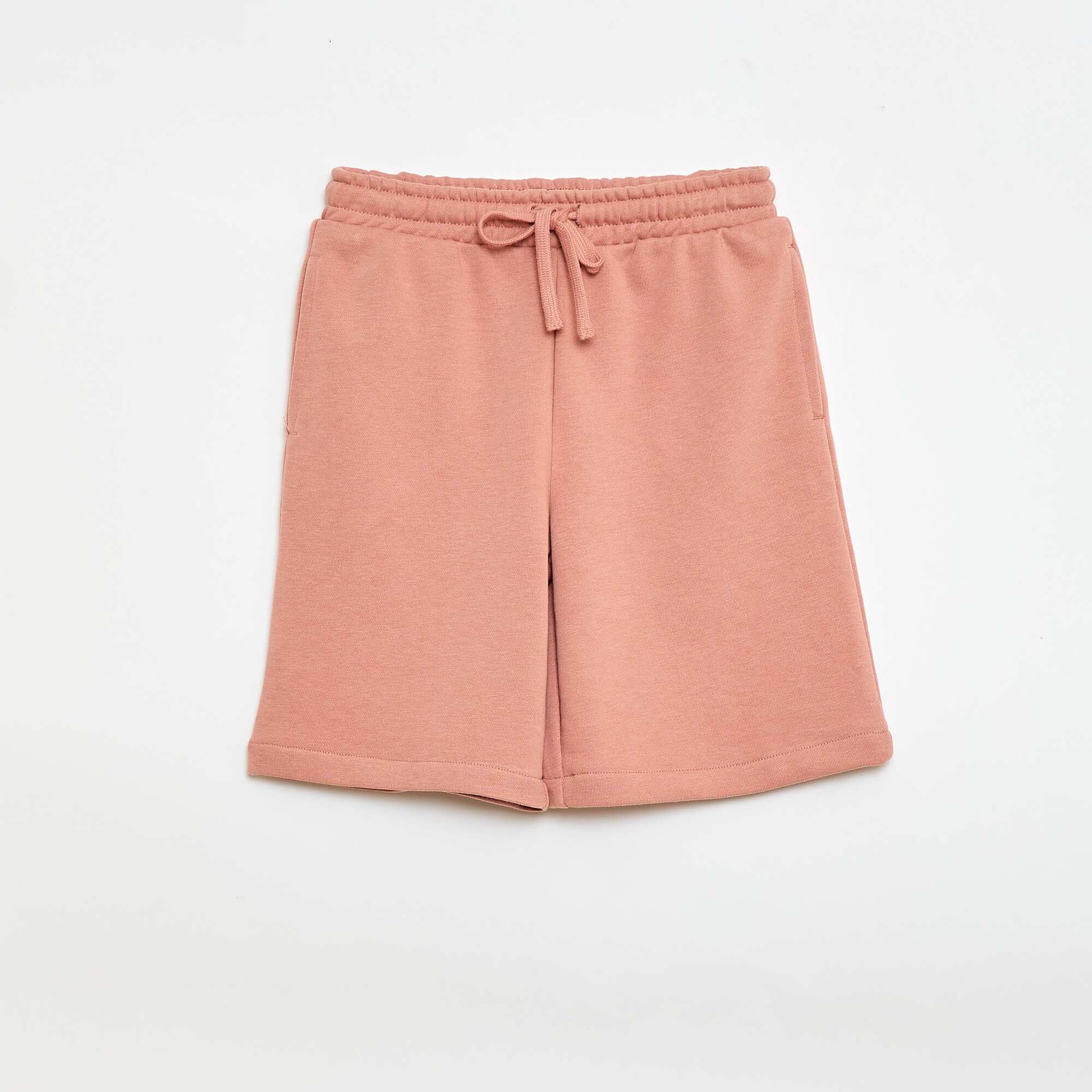 Lot de 2 shorts en coton uni BEIGE