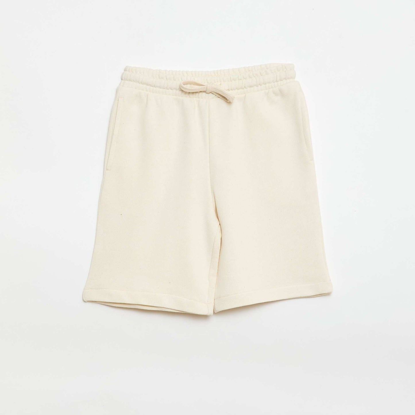 Lot de 2 shorts en coton uni BEIGE