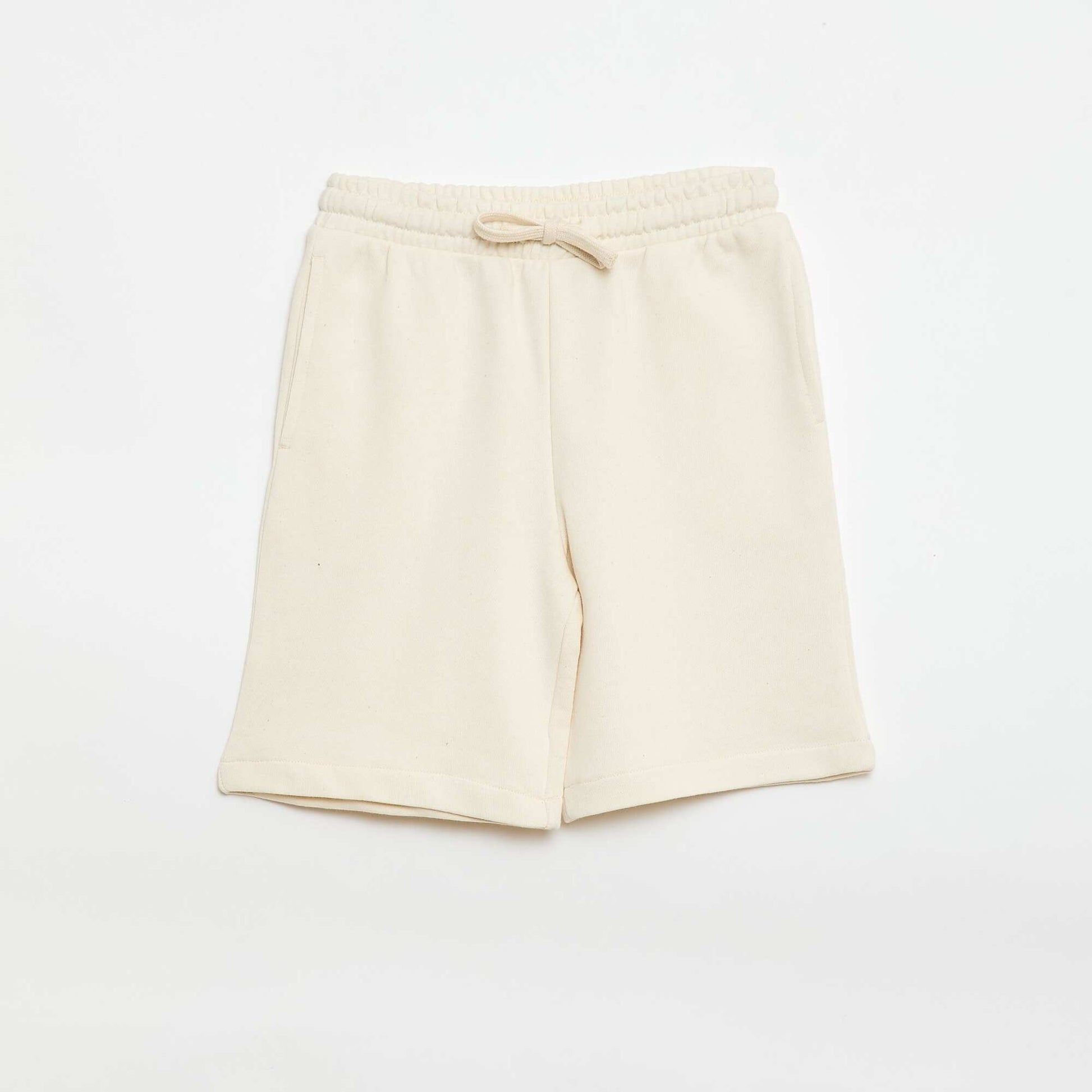 Lot de 2 shorts en coton uni BEIGE