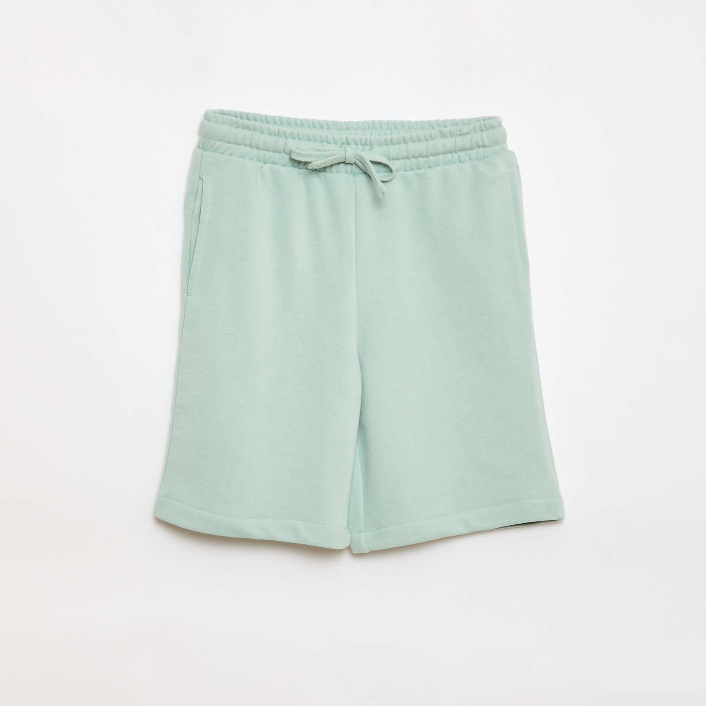 Lot de 2 shorts en coton uni VERT