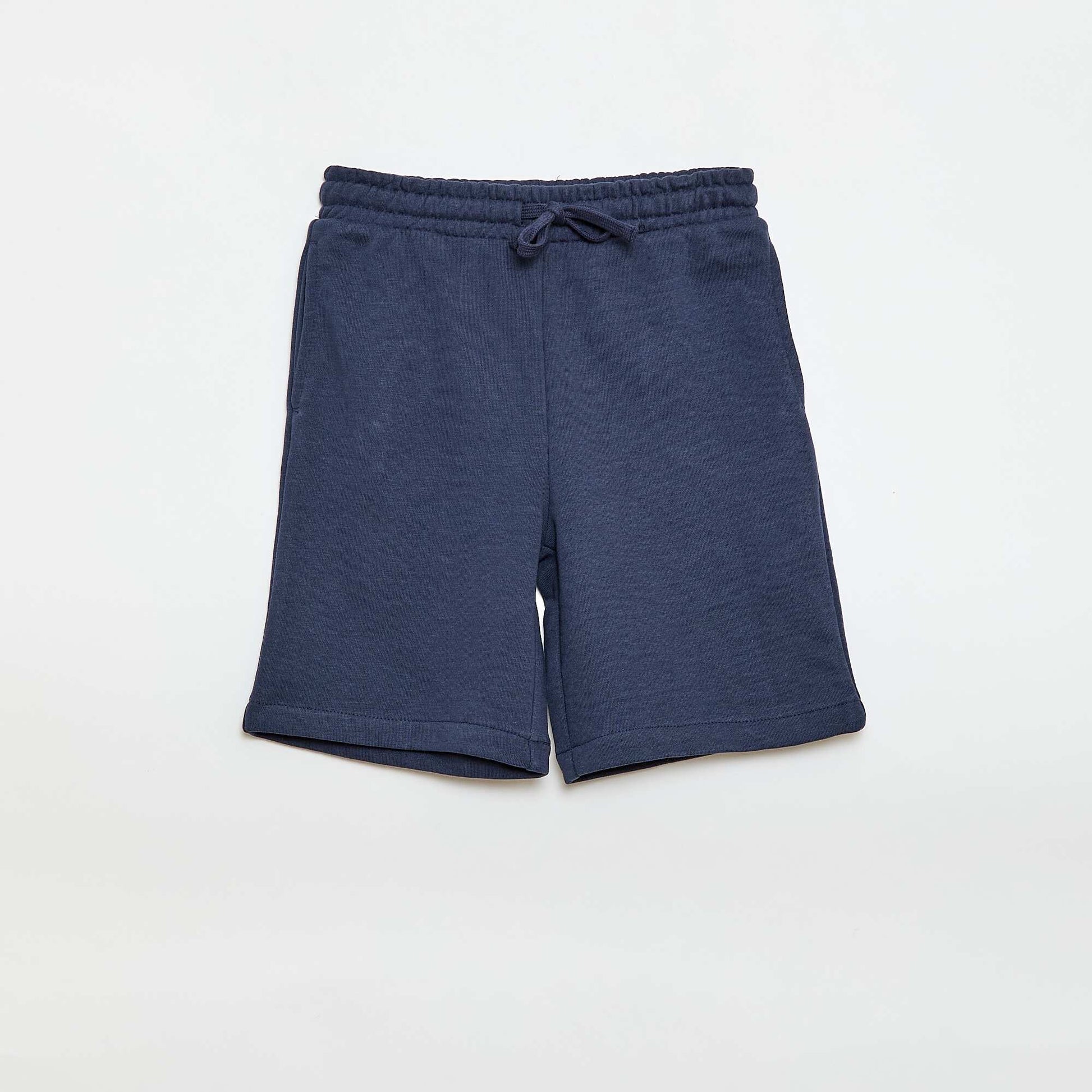 Lot de 2 shorts en coton uni BLEU
