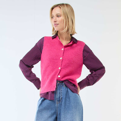 Gilet sans manches uni ROSE
