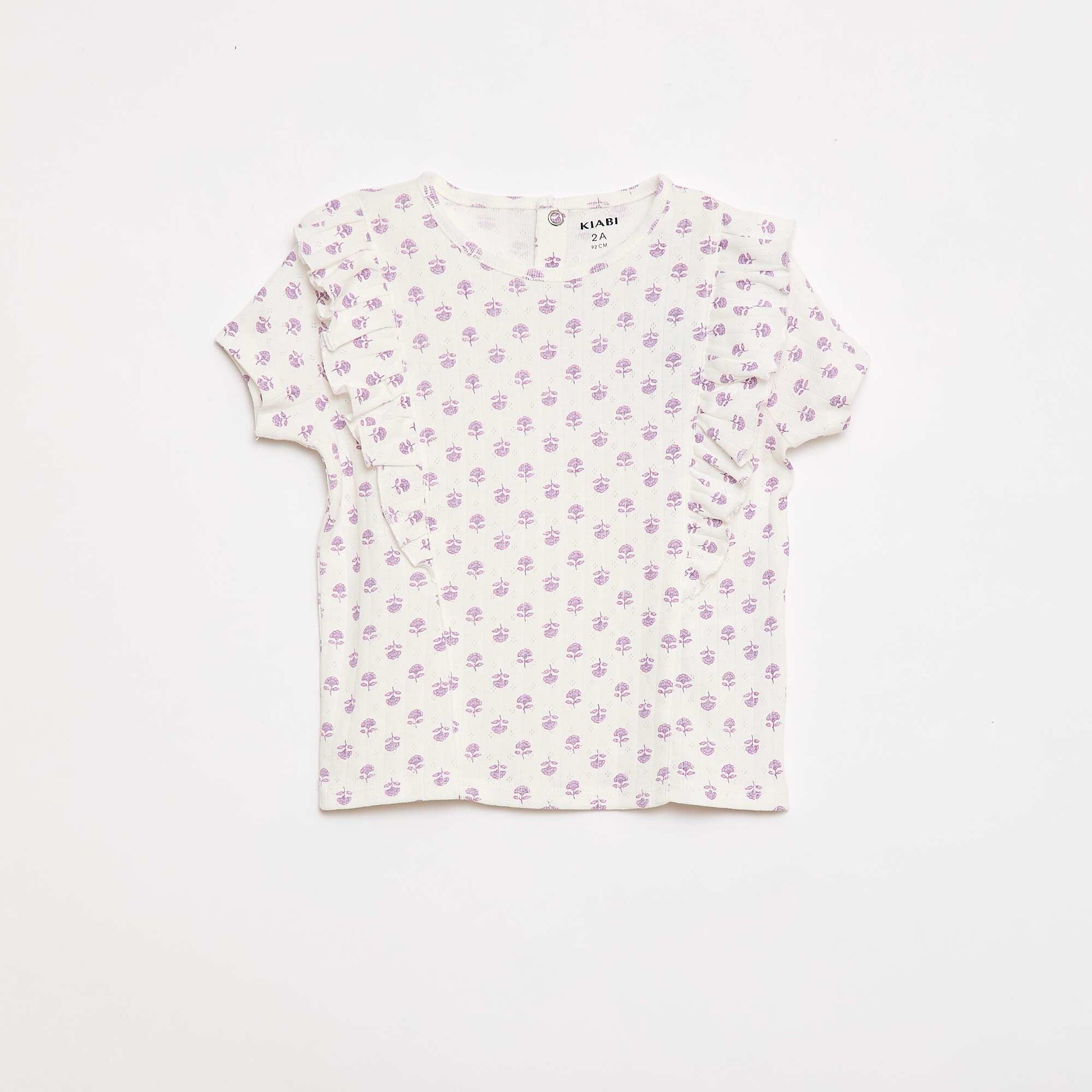 Pyjama short 2 pièces BLANC