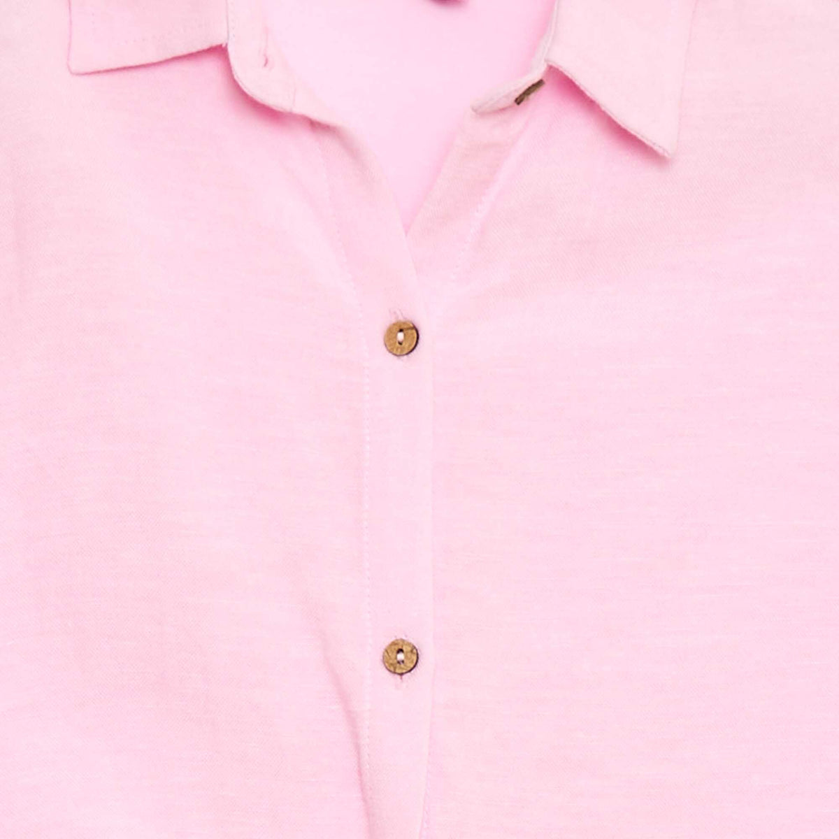 Chemise à manches courtes en lin mélangé ROSE