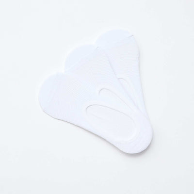 Lot de 3 ballerines protège-pieds Invisibles BLANC