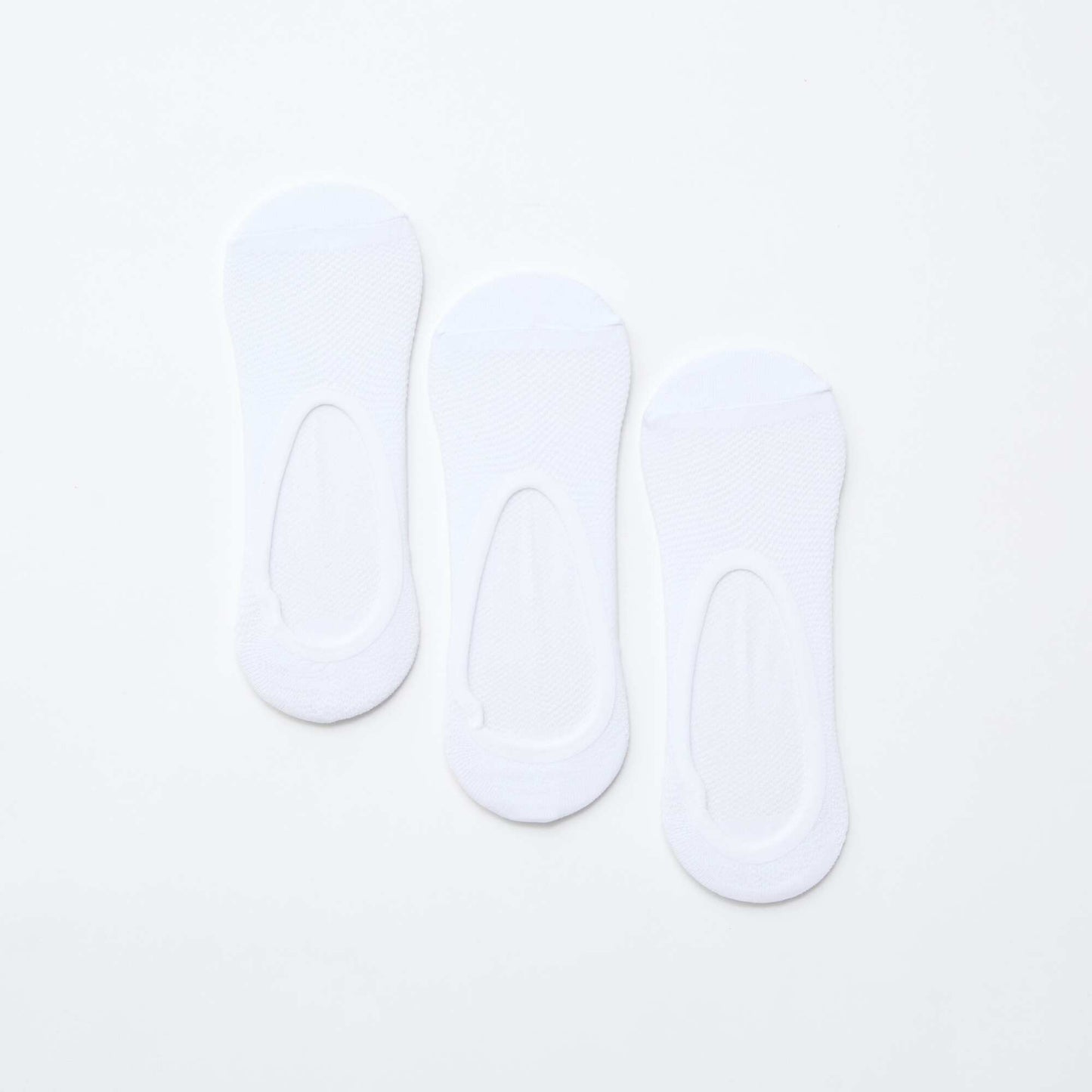 Lot de 3 ballerines protège-pieds Invisibles BLANC