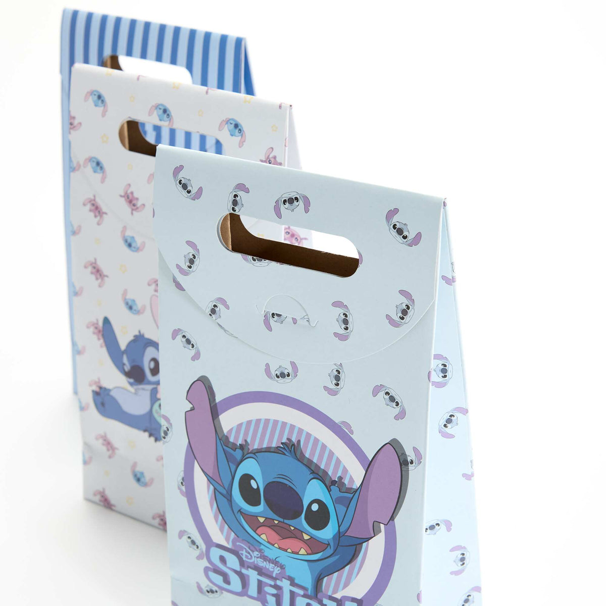Lot de 5 pochettes cadeaux 'Stitch' de 'Disney' BLEU