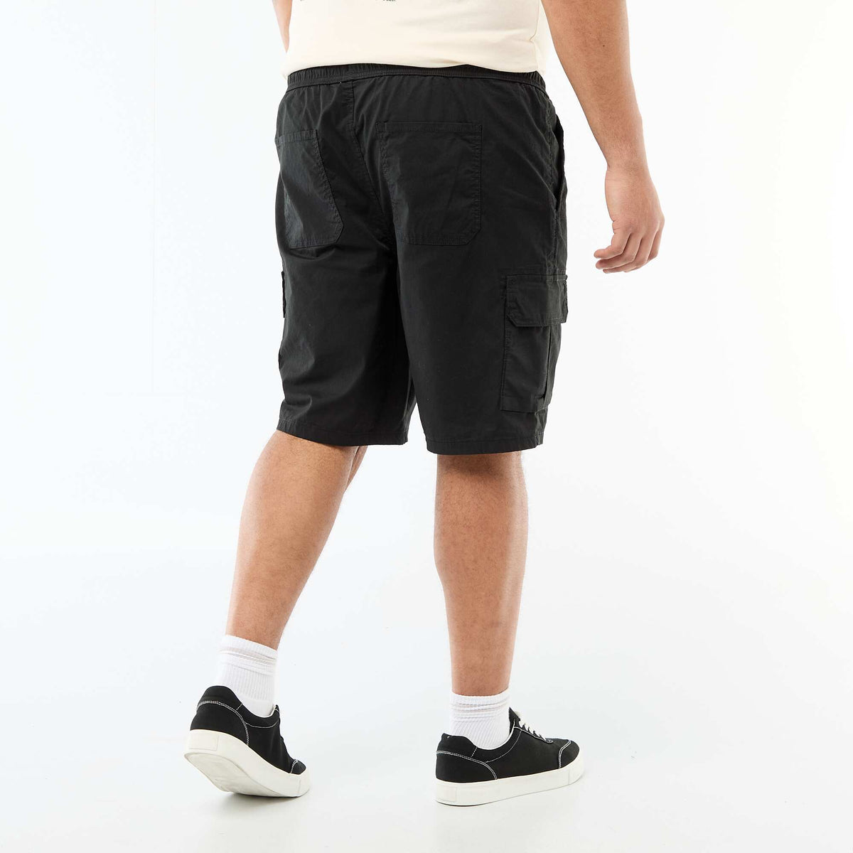 Bermuda en twill multipoches NOIR