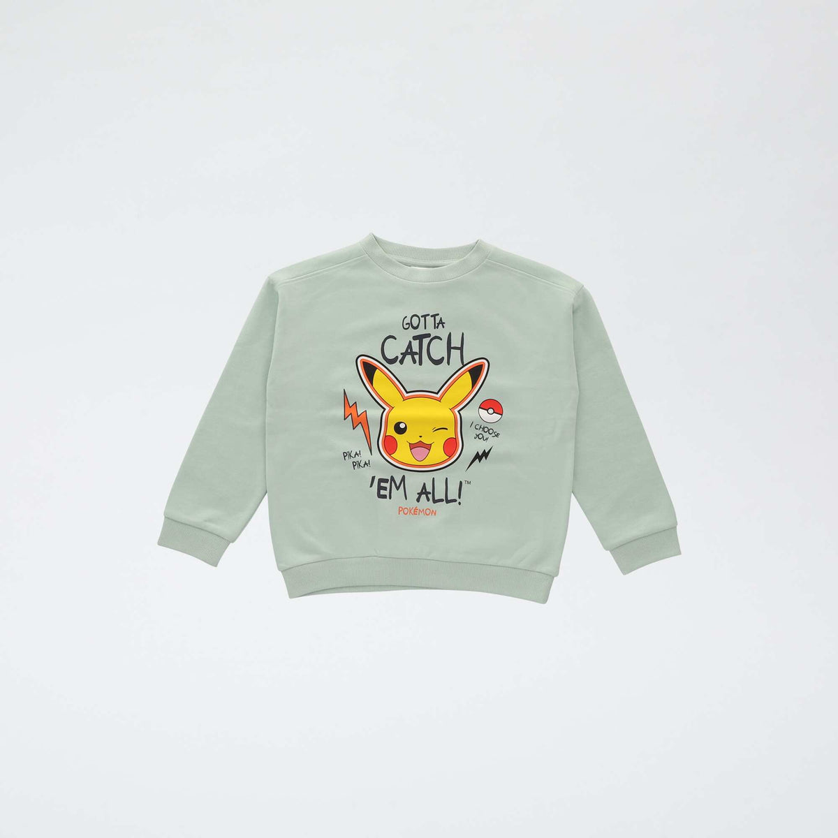 Pull imprimé 'Pokémon' en coton BLEU