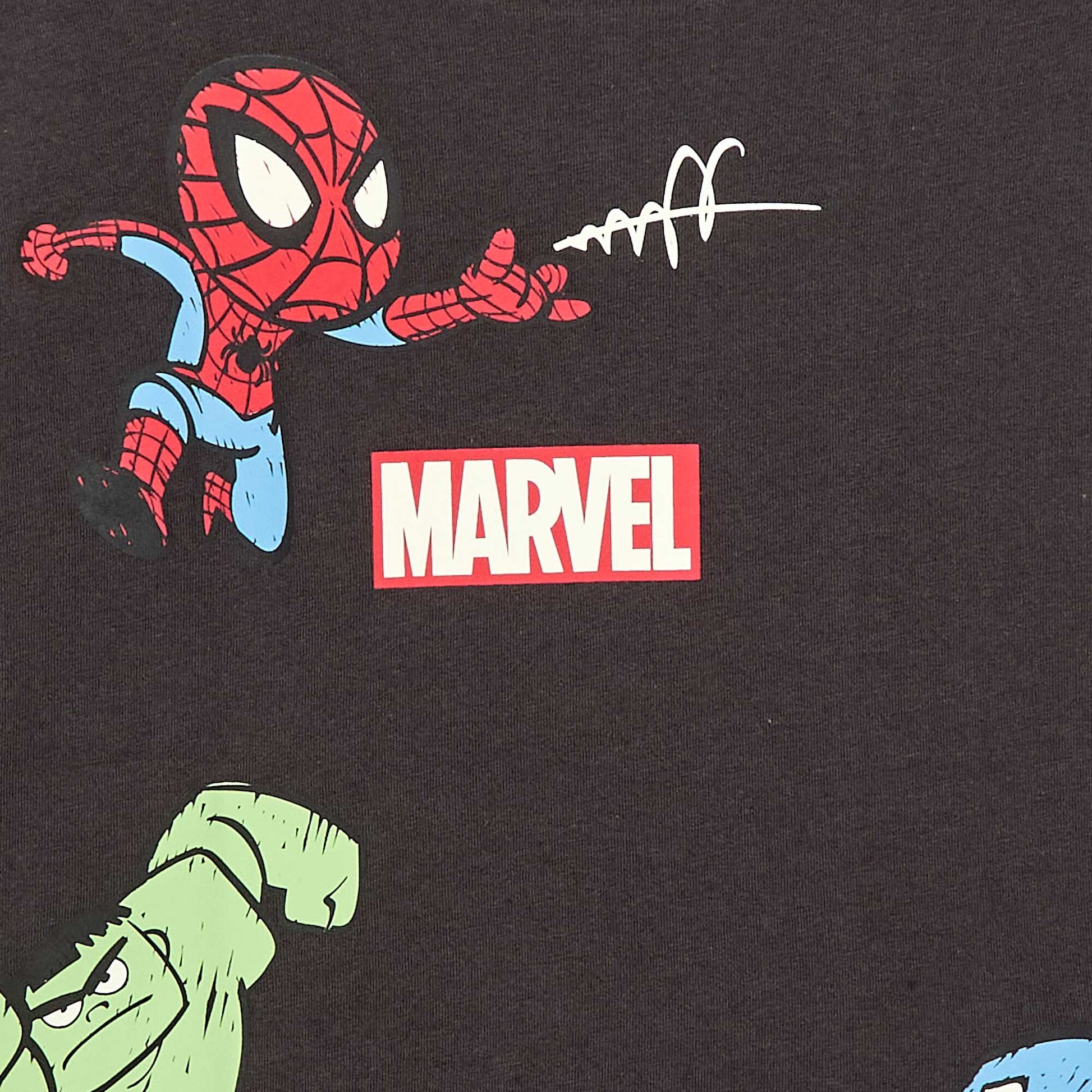 T-shirt à manches courtes 'Marvel' 'Avengers' NOIR