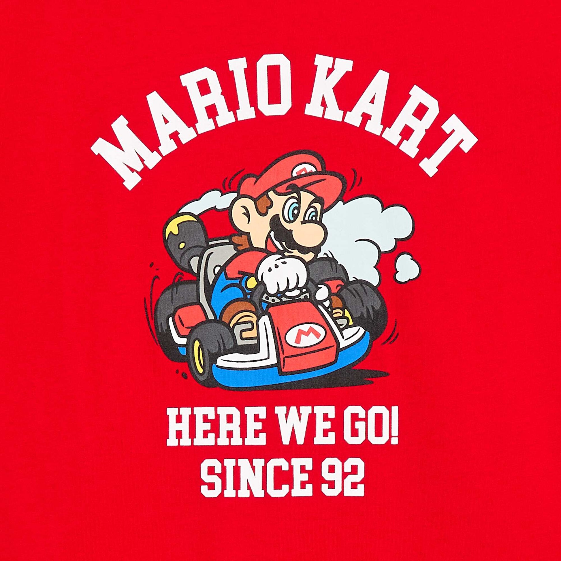 T-shirt 'Nintendo' 'Mario' en coton uni ROUGE