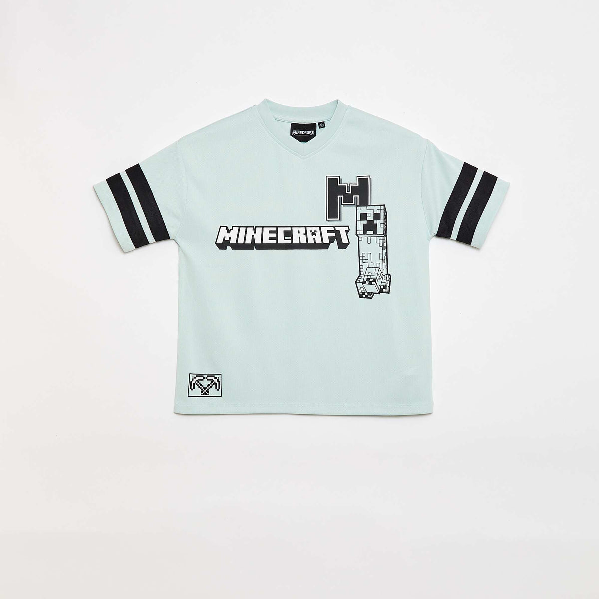 Tee-shirt de sport fluide 'Minecraft' à manches courtes BLEU