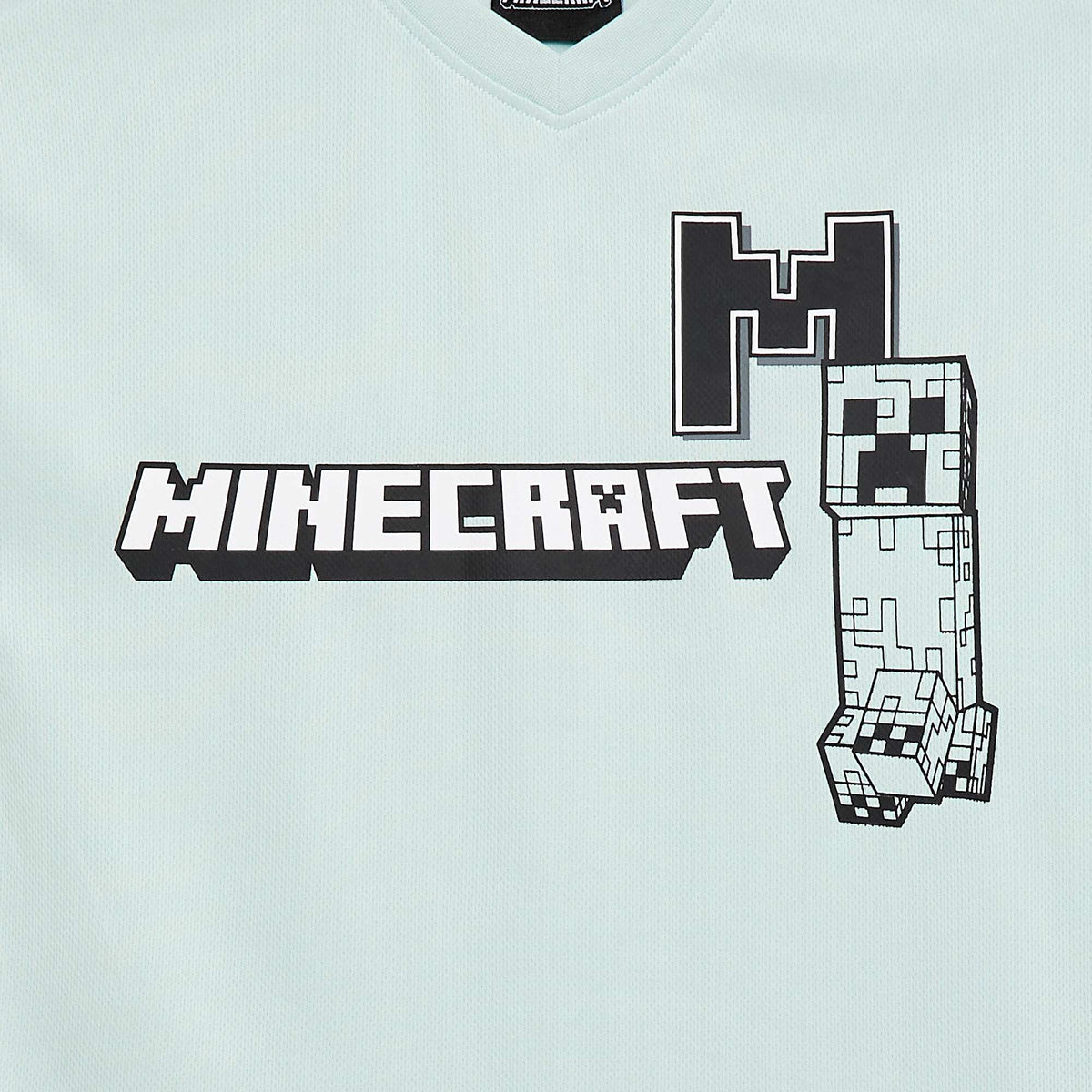Tee-shirt de sport fluide 'Minecraft' à manches courtes BLEU