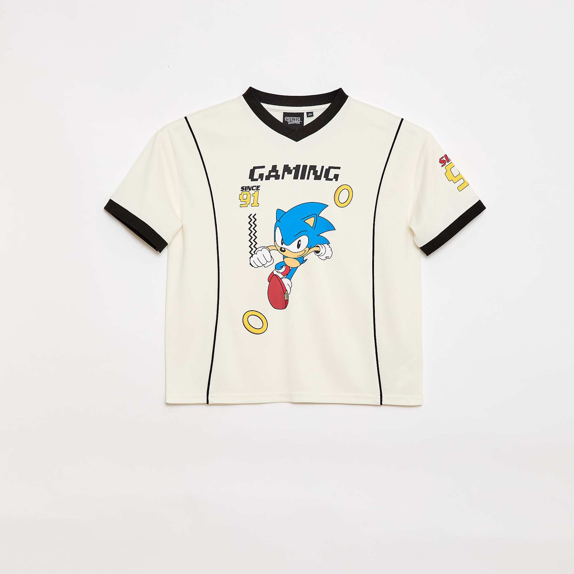 Tee-shirt de sport fluide 'Sonic' 'SEGA' BEIGE