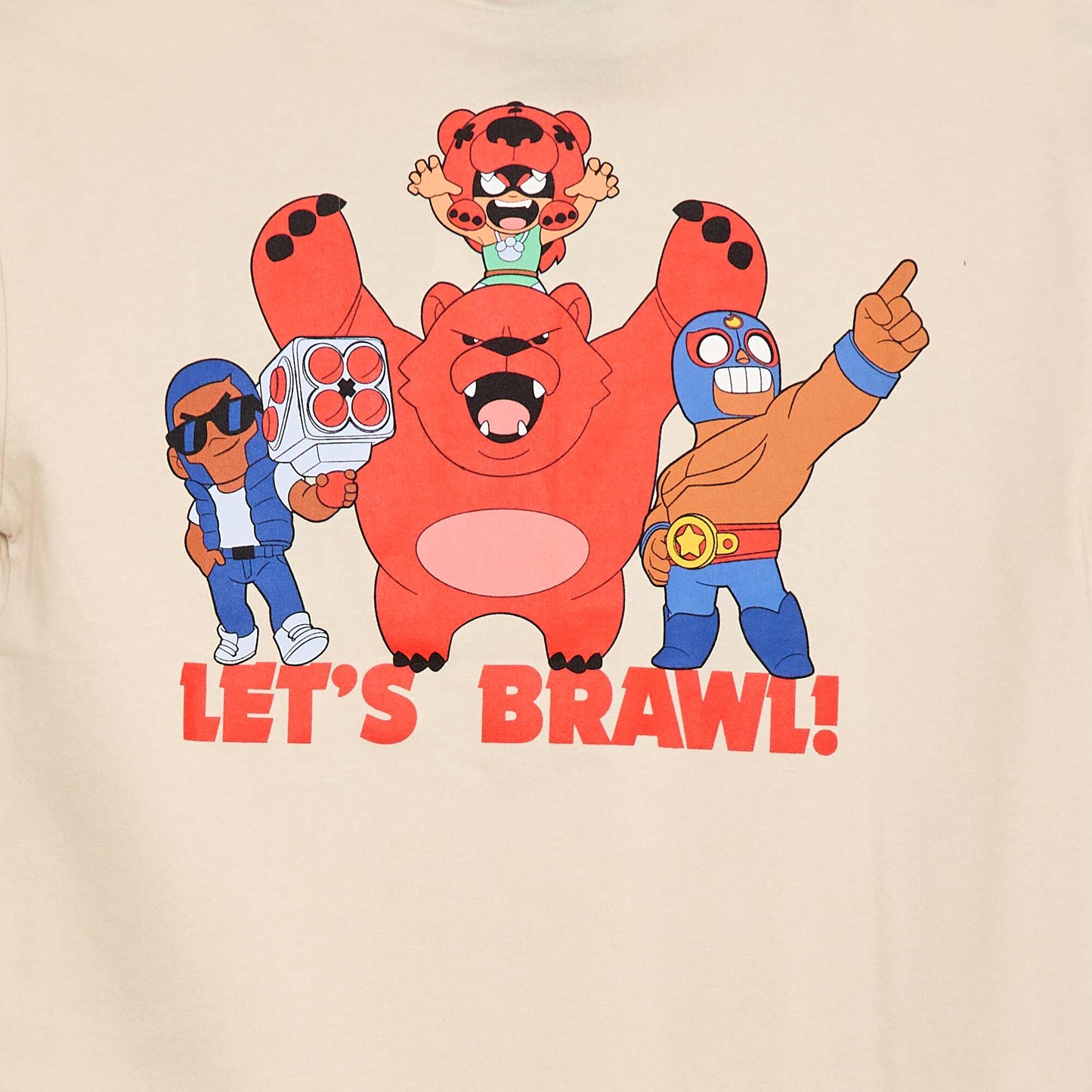 T-shirt à manches courtes 'Brawl Stars' BEIGE
