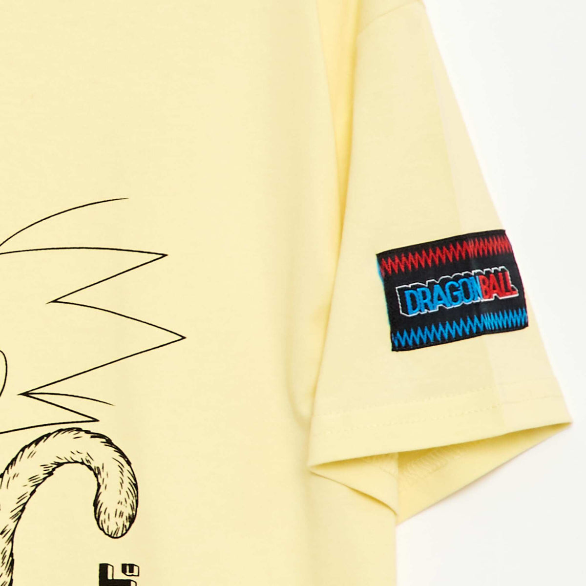 T-shirt à manches courtes imprimé 'Dragon ball Z' JAUNE