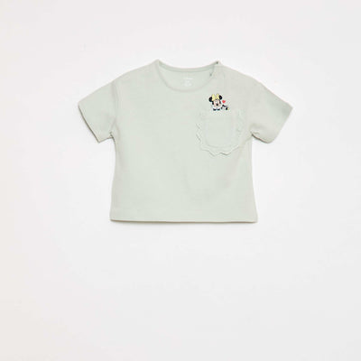 T-shirt 'Minnie' 'Disney' à manches courtes et poche volantée VERT