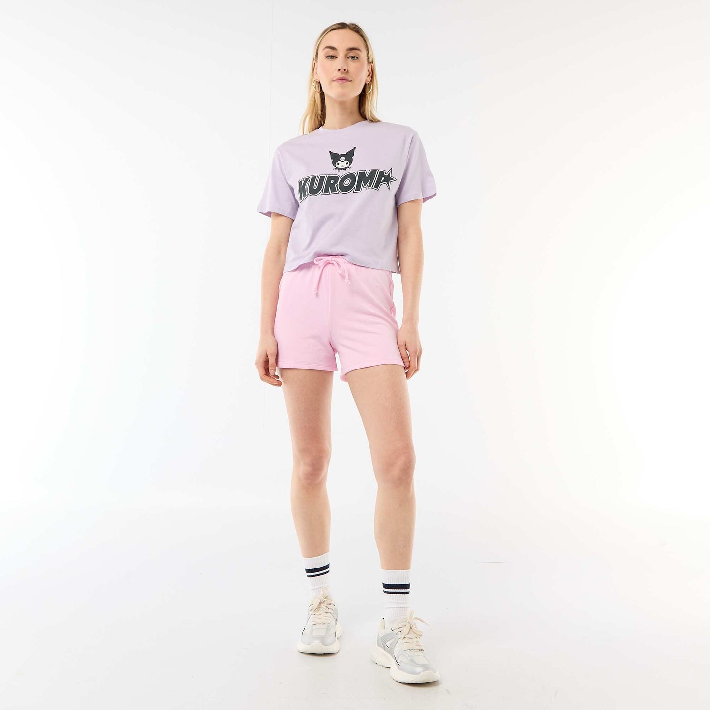 T-shirt imprimé 'Kuromi' à manches courtes ROSE